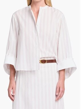 TWP the beau stripe button up shirt
